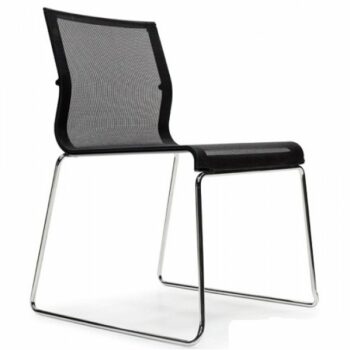 Chaises de réunion, bureau ou salle d'attente "ICF" Stick chair