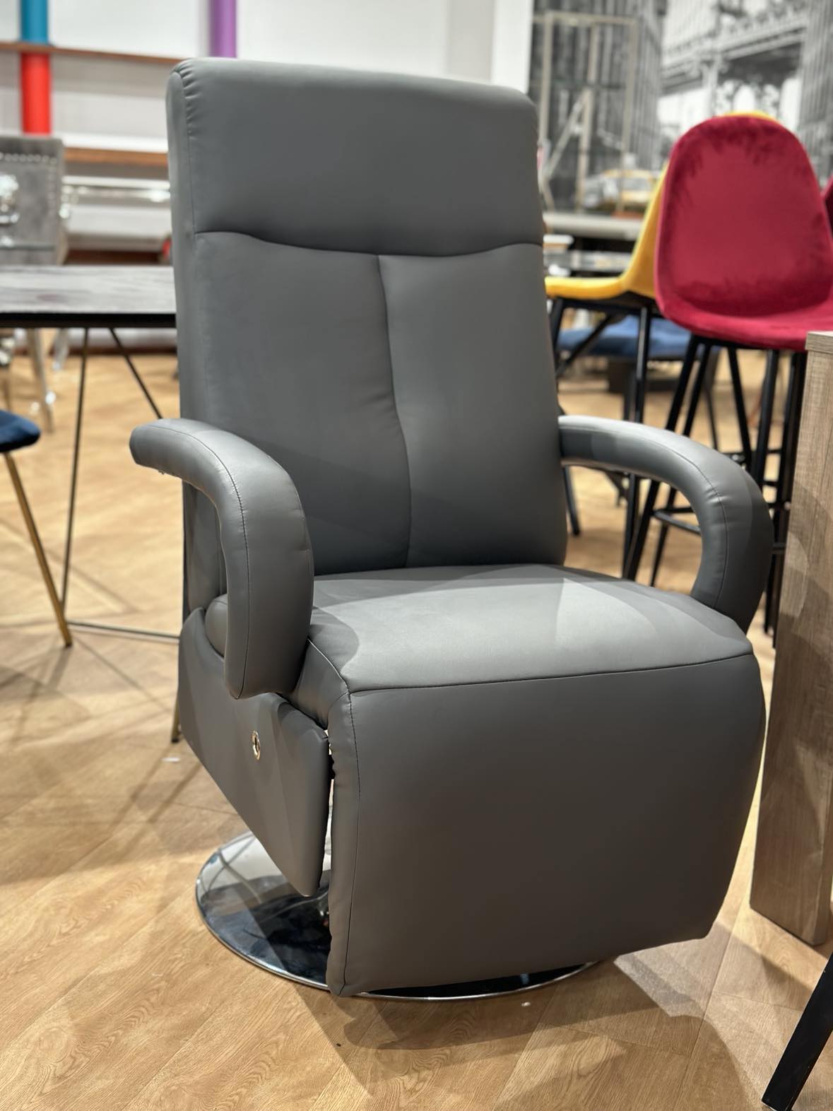 Fauteuil relax en similicuir