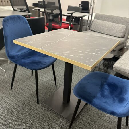 Table à manger 2pr effet marbre