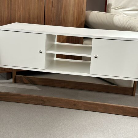 Meuble TV en bois "Crate & Barrel"