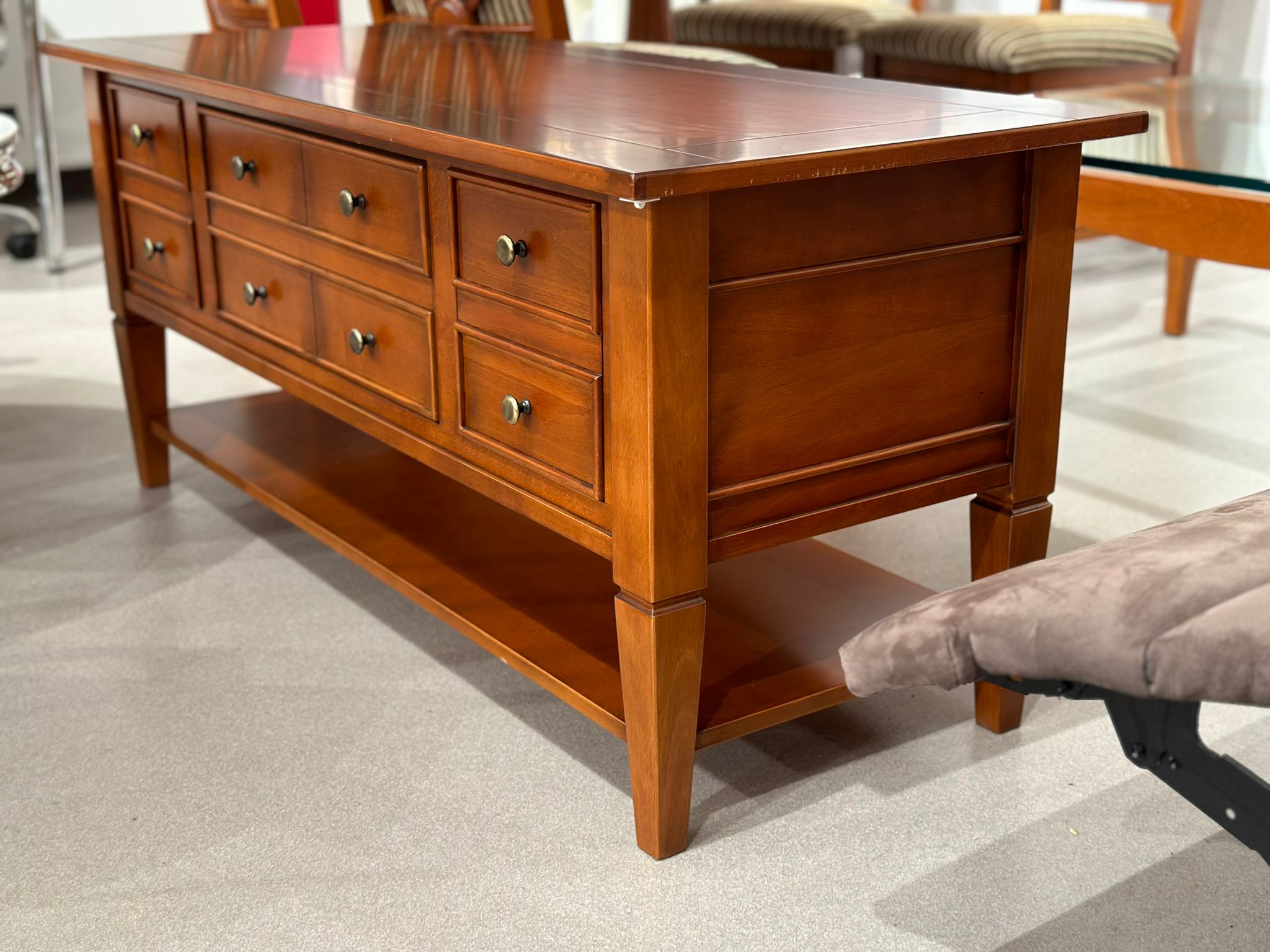 Meuble TV - Bois cerisier - Image 3