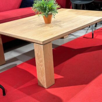 Table de salon rectangulaire en bois massif