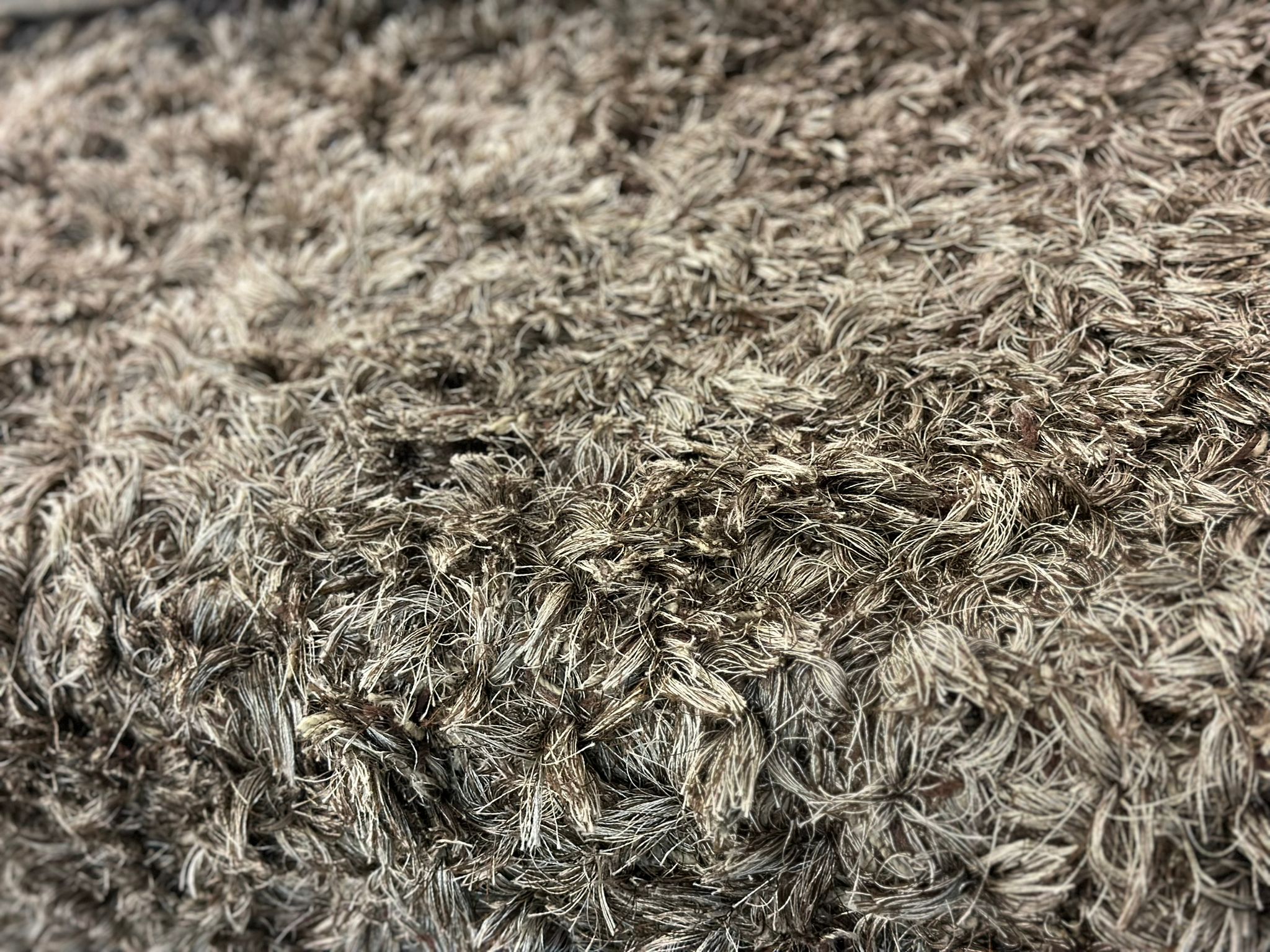 Tapis à poils long taupe/gris - Image 2