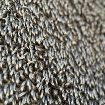 Tapis poils long gris
