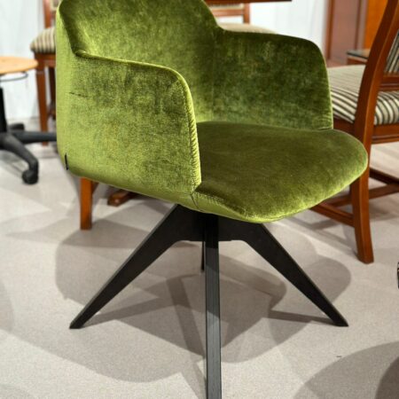 Fauteuil pivotant en velour design - DEEP