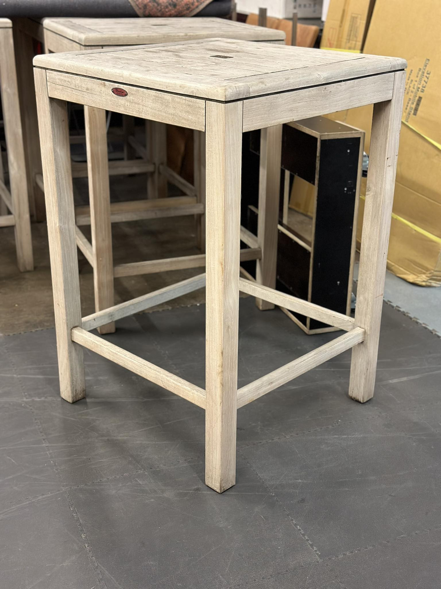 Table haute pour exterieur en "Teak" - Image 2