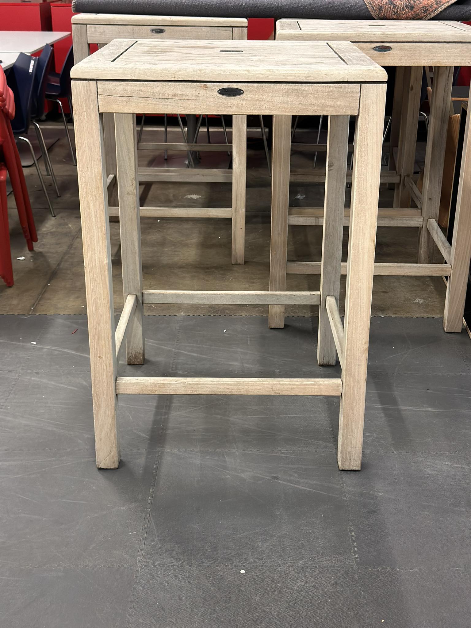 Table haute pour exterieur en "Teak" - Image 3