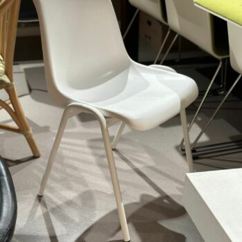 Chaise empilable enfant coque plastique blanc