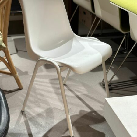 Chaise empilable enfant coque plastique blanc
