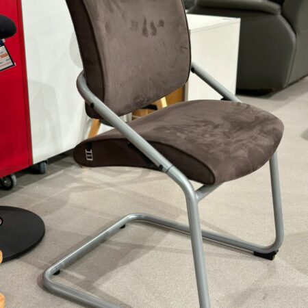 Chaise design en dossier ajustable alcantara/nubuck - Hülsta