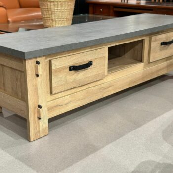 Meuble TV en chêne naturel - BROCELIANDE