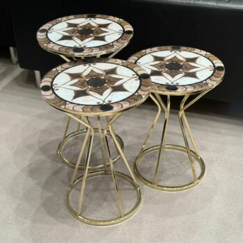 Set de 3 tables d'appoint salon