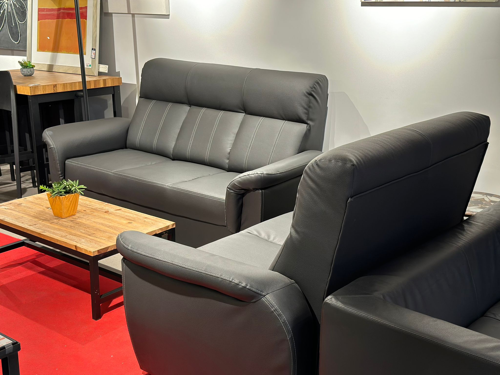 Canapé 3+2 en similicuir - MODENA - Image 4