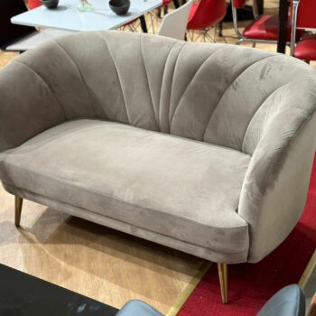 Banquette en velours 2/3 places