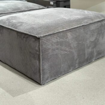 Pouf/Repose pied en velours côtelé