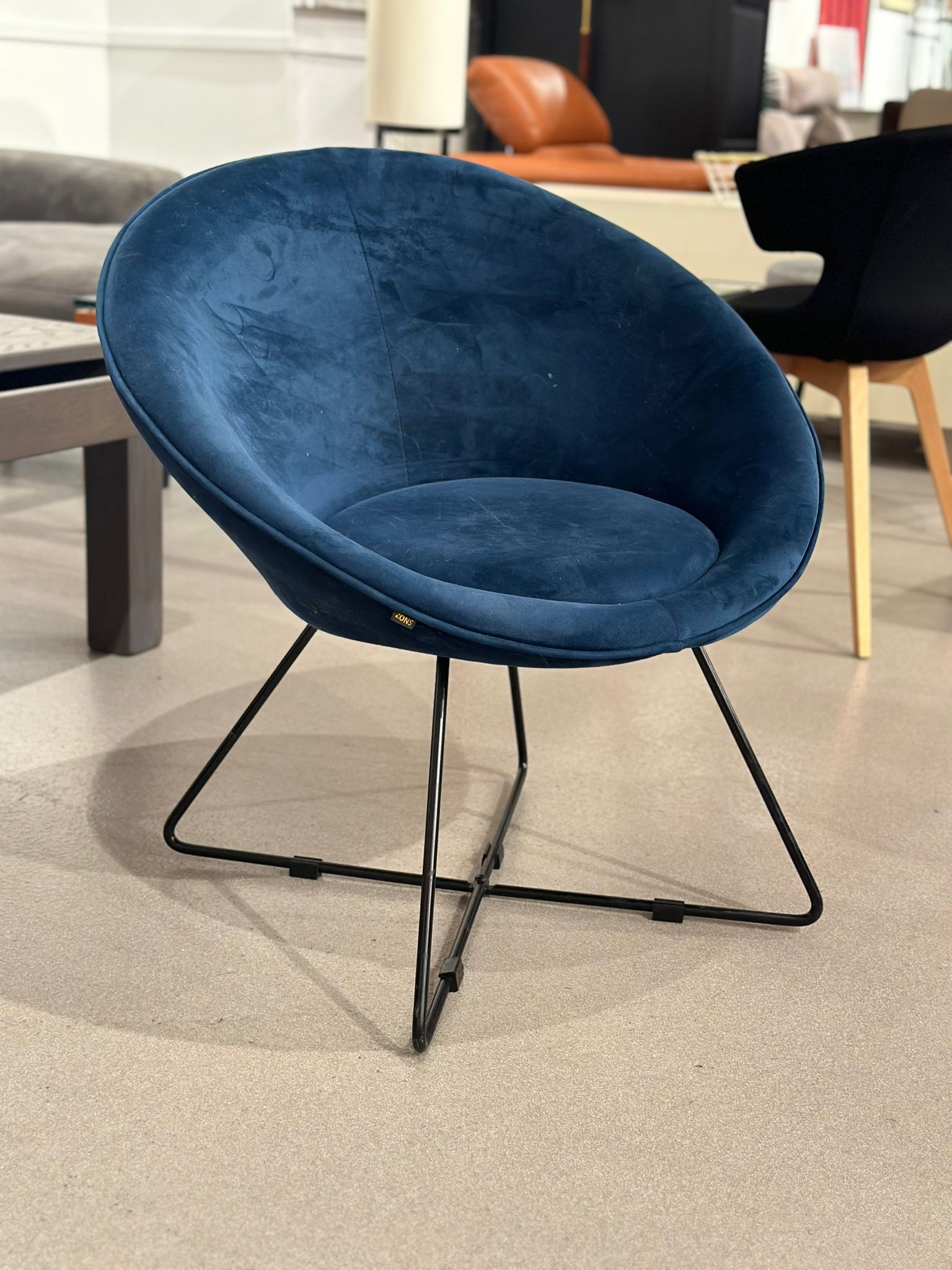 Fauteuil d'appoint en velours - ZONS