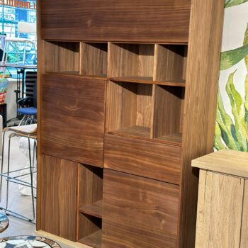 Bibliothèque/Étagère en noyer