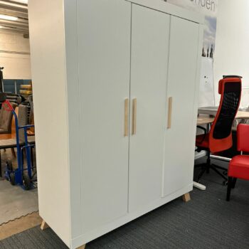 Penderie 3 portes blanche - LISA