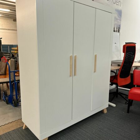 Penderie 3 portes blanche - LISA