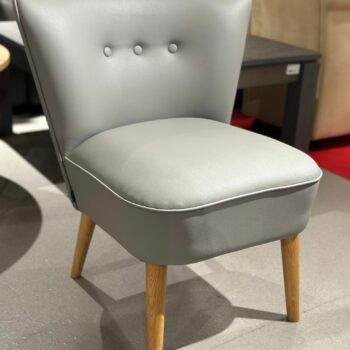 Fauteuil d'appoint cocktail en cuir (2 pièces disponibles)