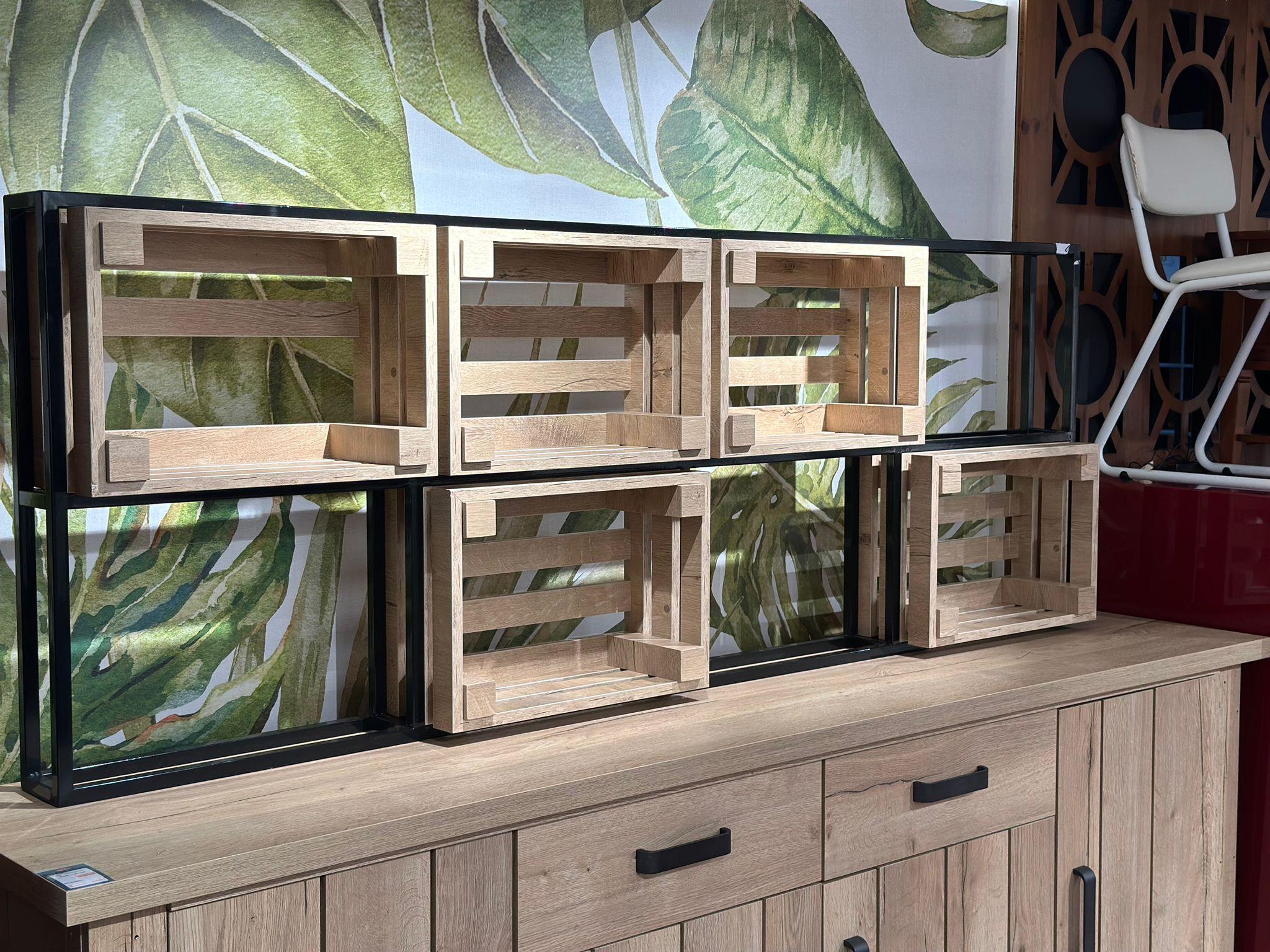 Etagère/Bibliothèque mural style industriel (2 pièces disponibles) - Image 2