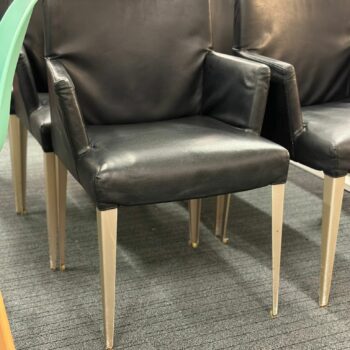 Chaise en cuir design avec accoudoirs B&B ITALIA - Melandra