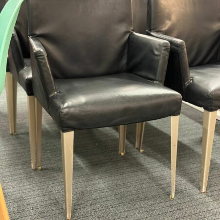 Chaise en cuir design avec accoudoirs B&B ITALIA - Melandra