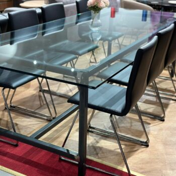 Table design en verre