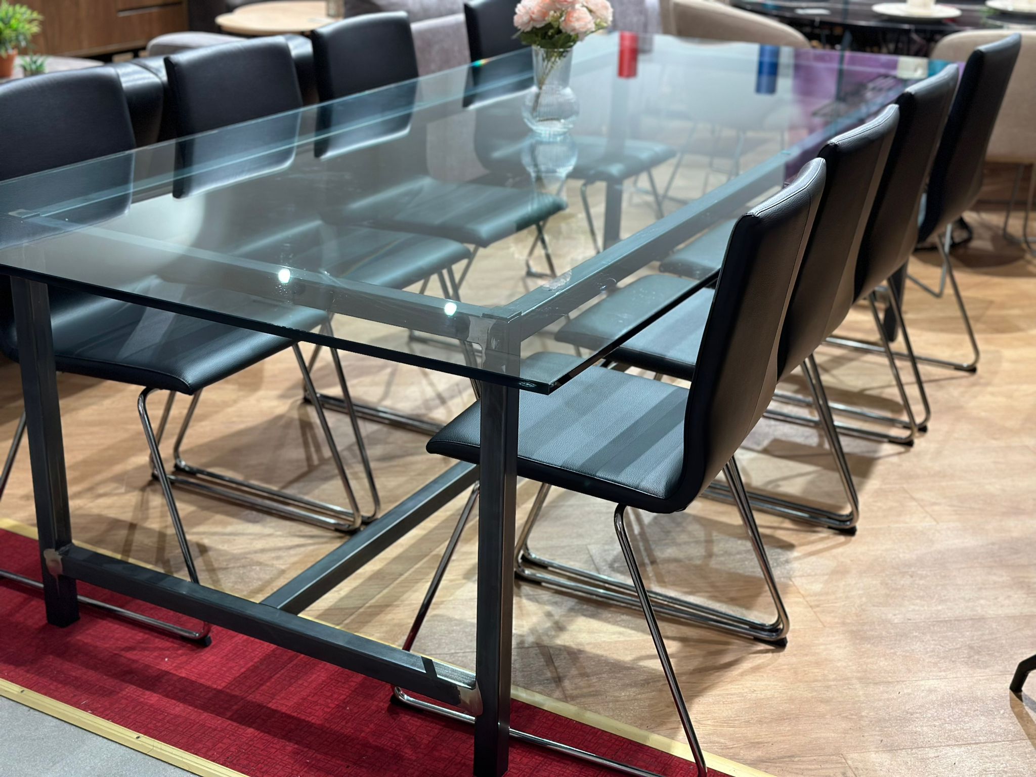 Table design en verre