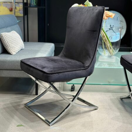 4x Chaises capitonnée noir