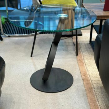 Table d'appoint/de salon ronde design en verre