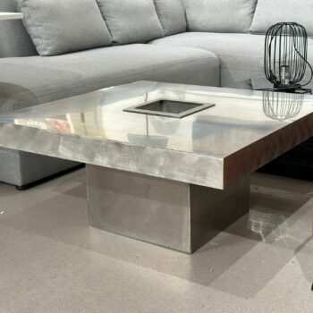 Table de salon design en métal/inox
