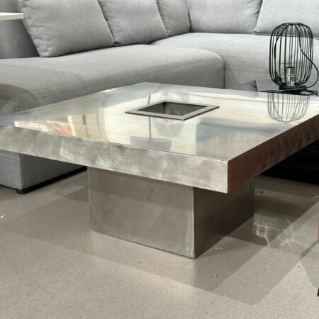 Table de salon design en métal/inox